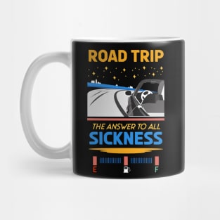 Retro Road trip the answer to all sickness 03 Mug